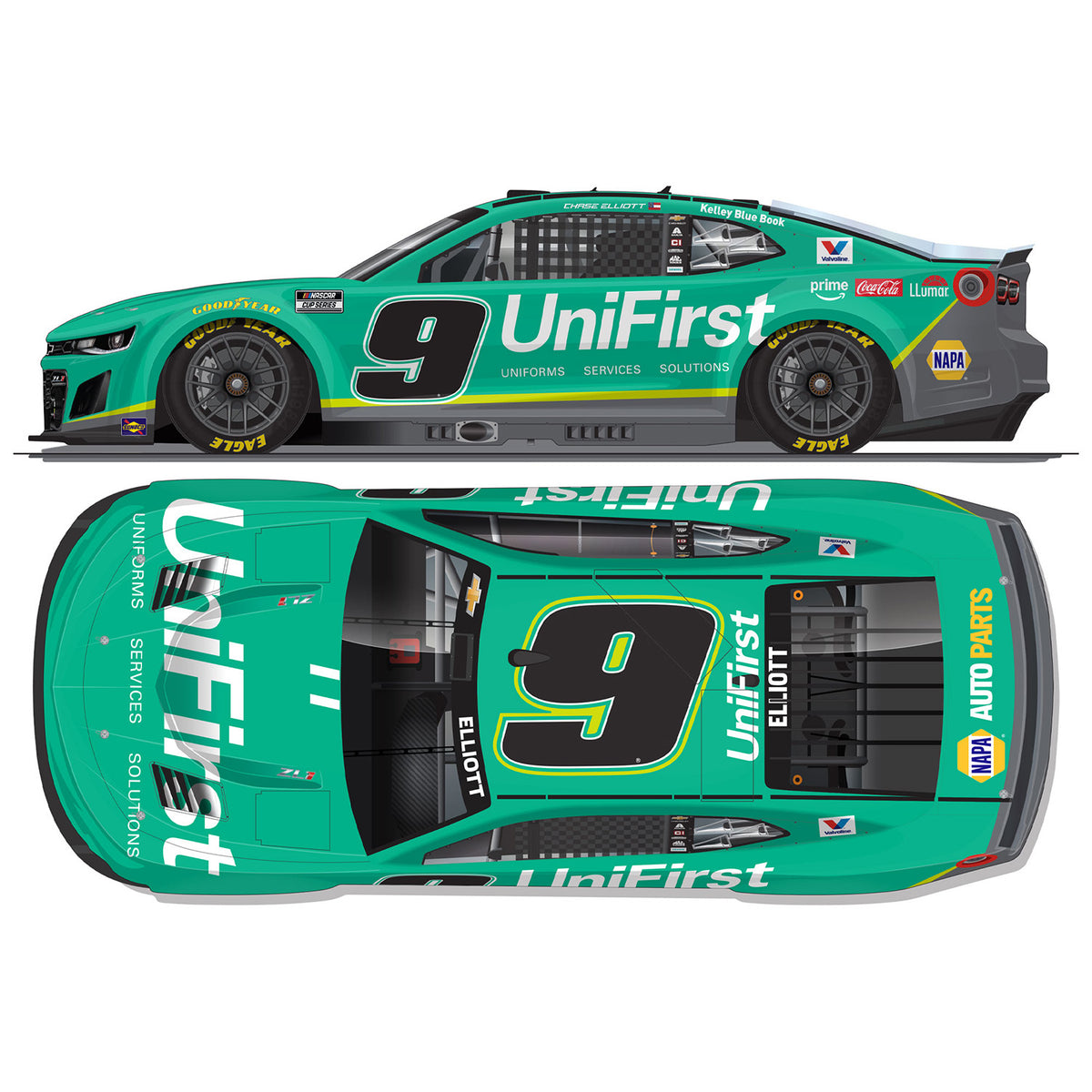 Chase Elliott UniFirst 1:24 Standard 2026 Diecast Car Preorder - Curre ...