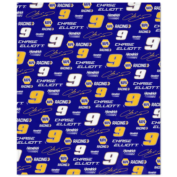 Chase Elliott 2024 NAPA Racing #9 Ultra Soft Fleece 50x60 Blanket NASCAR