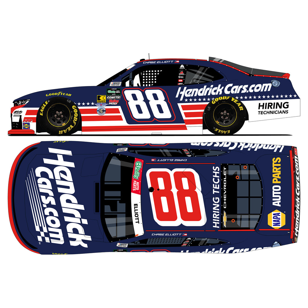 Chase Elliott HendrickCars #88 Patriotic 1:64 2026 Diecast Car NASCAR