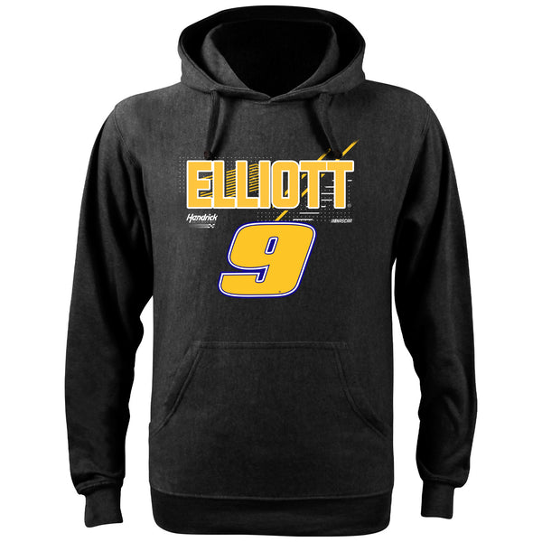 Chase Elliott 2024 Name and #9 Hoodie Sweatshirt Charcoal Gray NASCAR