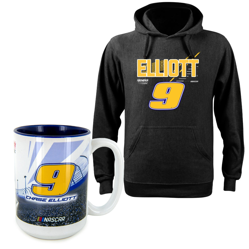 Chase Elliott NAPA #9 Hoodie and Deluxe 15oz Coffee Mug BUNDLE PRICED