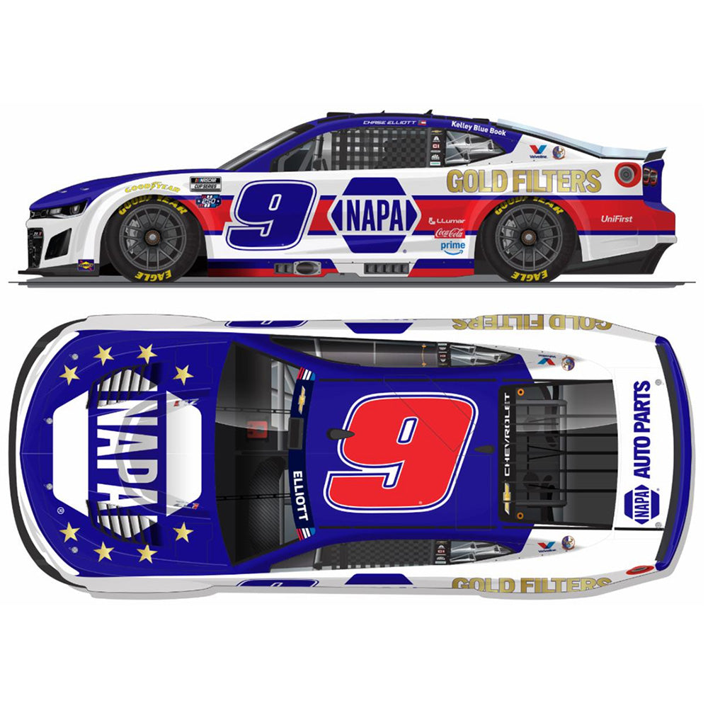 Chase Elliott NAPA Gold Filters San Diego 1:24 Standard 2026 Diecast Car #9 NASCAR