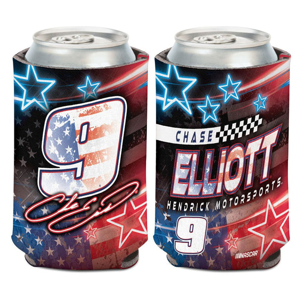Chase Elliott 2024 Patriotic #9 Can Hugger 12oz Cooler NASCAR