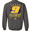 Chase Elliott 2024 NAPA Racing #9 Car Crewneck Sweatshirt Charcoal Gray NASCAR