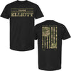 Chase Elliott 2026 Camo Patriotic 2-Spot Classic Ink T-Shirt Black