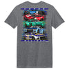 Chase Elliott 2026 Multi 5-Cars Sponsor 2-Spot Classic Ink T-Shirt Gray #9 NASCAR