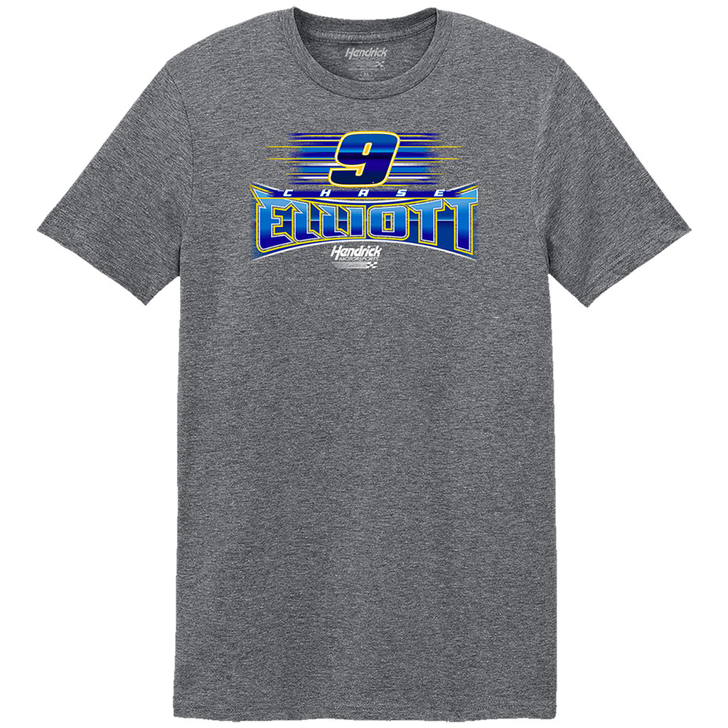 Chase Elliott 2026 Multi 5-Cars Sponsor 2-Spot Classic Ink T-Shirt Gray #9 NASCAR
