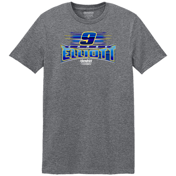 Chase Elliott 2026 Multi 5-Cars Sponsor 2-Spot Classic Ink T-Shirt Gray #9 NASCAR