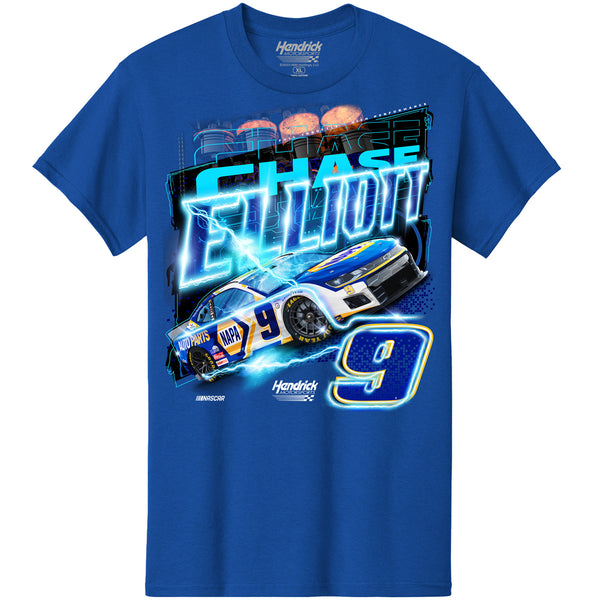 Chase Elliott 2023 NAPA Electric T-Shirt Blue #9 NASCAR