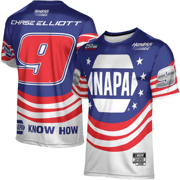 Chase Elliott 2026 NAPA Patriotic Charlotte Sublimated ProSphere T-Shirt #9 NASCAR