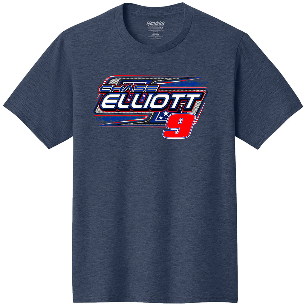 Chase Elliott 2026 NAPA Patriotic Paint Scheme 2-Spot Classic Ink T-Shirt Blue #9 NASCAR