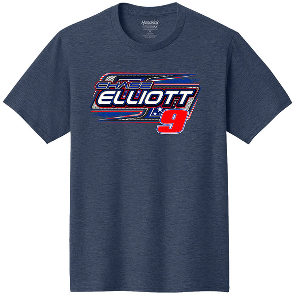 Chase Elliott 2026 NAPA Patriotic Paint Scheme 2-Spot Classic Ink T-Shirt Blue #9 NASCAR