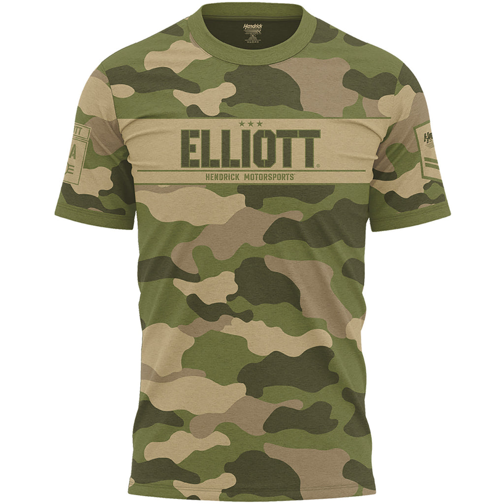 Chase Elliott 2026 Sublimated Camo #9 T-Shirt Green NASCAR