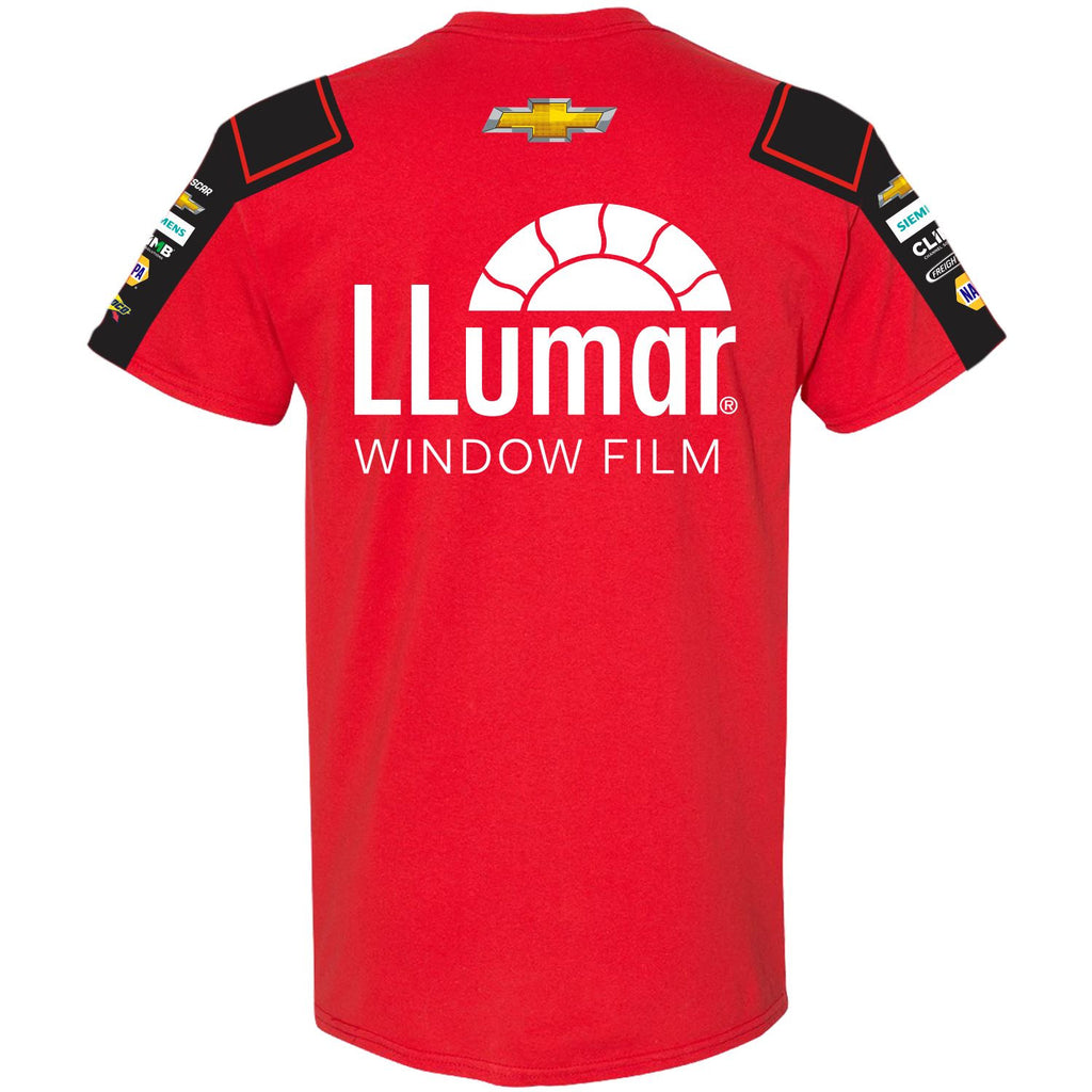 Chase Elliott 2024 Llumar Sublimated Uniform Pit Crew T-Shirt #9 NASCAR
