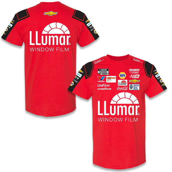 Chase Elliott 2024 Llumar Sublimated Uniform Pit Crew T-Shirt #9 NASCAR