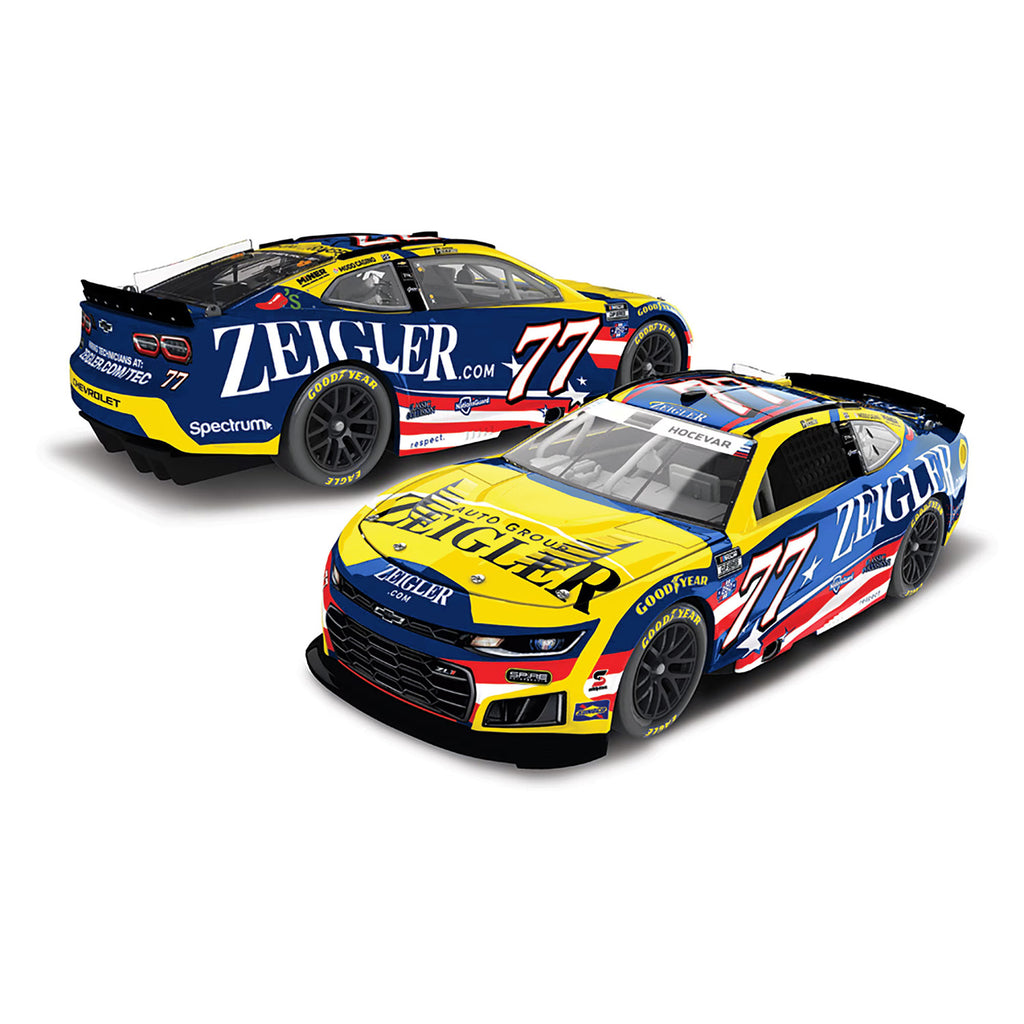 Carson Hocevar Color Chrome Zeigler Patriotic 1:24 2026 Diecast Car #77 NASCAR