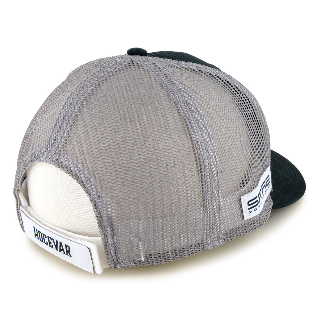 Carson Hocevar 2026 Big Number #77 Mesh NASCAR Hat Exclusive Black/Gray
