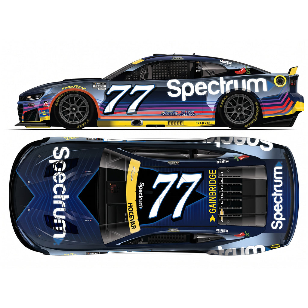 Carson Hocevar Color Chrome Spectrum Dark Mode 1:24 2026 Diecast Car #77 NASCAR
