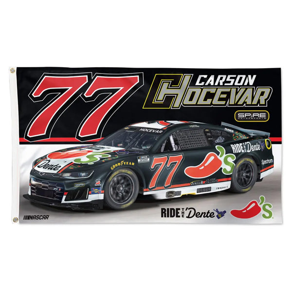 Carson Hocevar 2026 Chili's Car #77 3x5 Flag