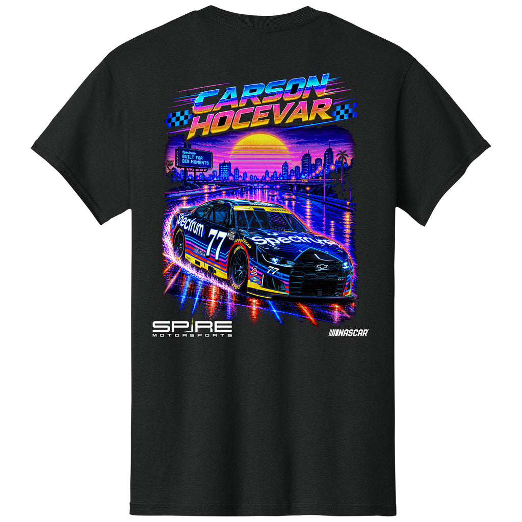 Carson Hocevar 2026 Spectrum Black Paint Scheme Classic Ink T-Shirt Black #77 NASCAR