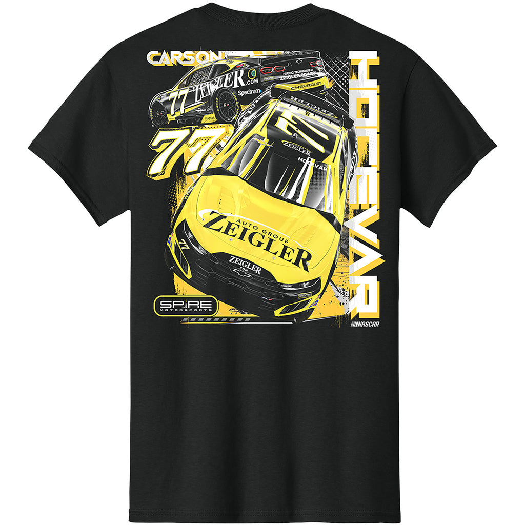 Carson Hocevar 2026 Zeigler Paint Scheme 2-Spot Classic Ink T-Shirt Black #77 NASCAR