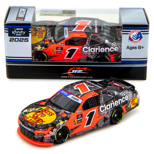 Carson Kvapil Bass Pro Shops Xfinity Series 1:64 Standard 2025 Diecast Car #1 NASCAR