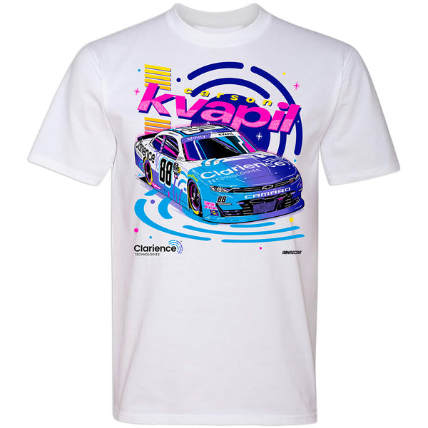 Carson Kvapil 2024 Clarience 2-Spot T-Shirt White #88 NASCAR
