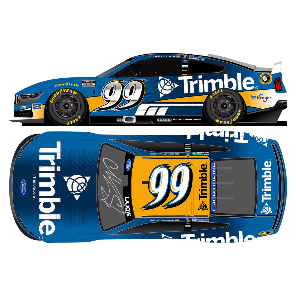 Corey Lajoie Autographed Trimble Greg Biffle Tribute 1:24 Standard 2026 Diecast Car #99 NASCAR