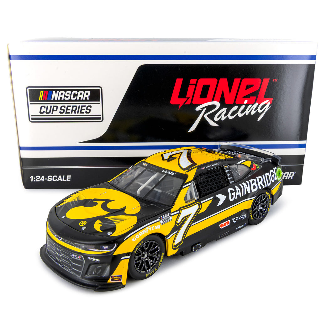 Corey LaJoie University of Iowa / Gainbridge 1:24 Standard 2024 Diecast Car #7 NASCAR