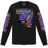 Kyle Larson 2025 Long Sleeve NASCAR Cup Series Champion Blast 4-Spot T-Shirt