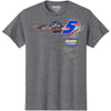 Kyle Larson 2025 NASCAR Cup Series Champion Driven 2-Spot T-Shirt Gray