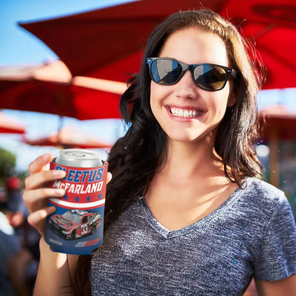 Cleetus McFarland 2026 Tommy's Express Car Wash #33 Can Hugger 12oz Cooler