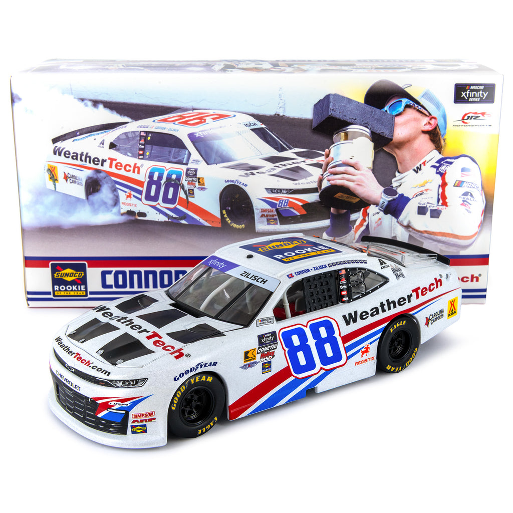 Connor Zilisch Xfinity Series Rookie of the Year 1:24 Galaxy Color 2025 Diecast Car #88 WeatherTech NASCAR