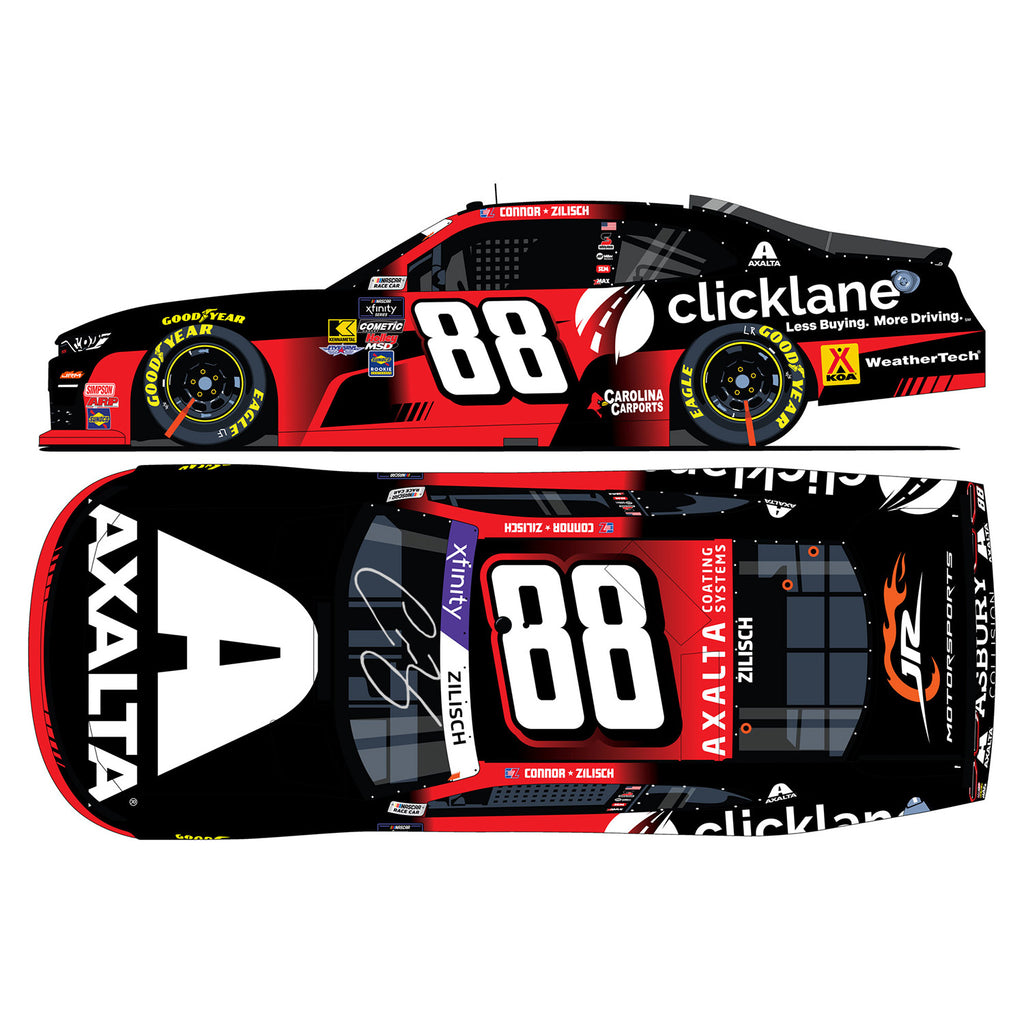 Connor Zilisch Autographed Axalta Xfinity Series 1:24 Standard 2025 Diecast Car #88 NASCAR
