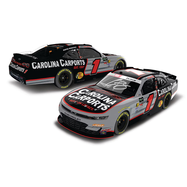 Connor Zilisch Autographed Carolina Carports 1:24 Standard 2026 Diecast Car #1 NASCAR