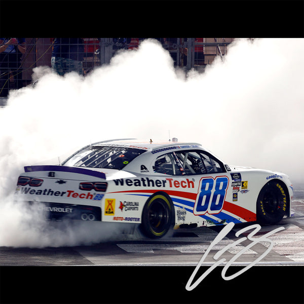 Connor Zilisch Autographed Charlotte Roval Xfinity Series Race Win 1:24 Standard 2025 Diecast Car WeatherTech #88 NASCAR