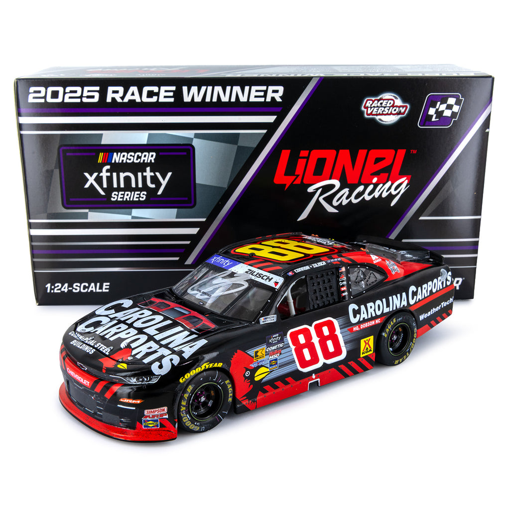 Connor Zilisch Autographed Dover Xfinity Series Race Win 1:24 Standard 2025 Diecast Car #88 NASCAR