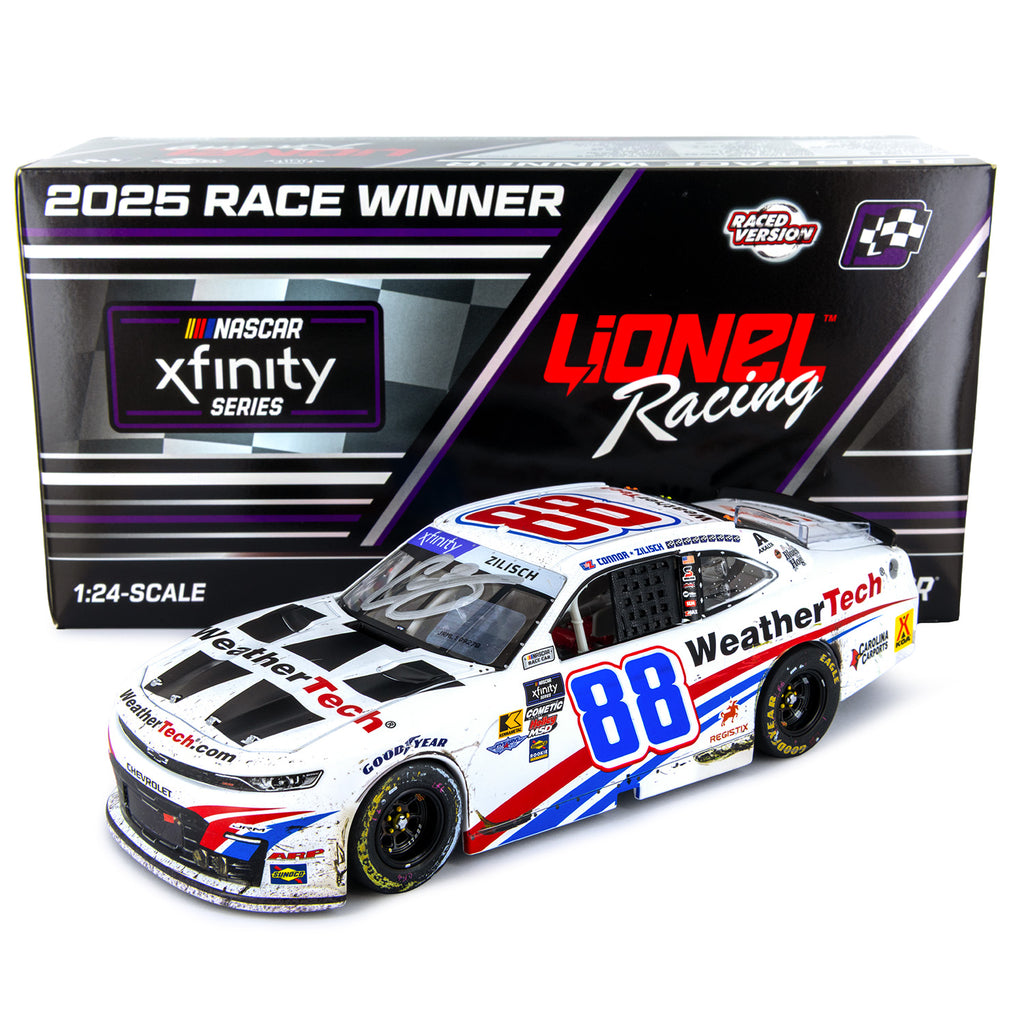 Connor Zilisch Autographed Gateway Xfinity Series Race Win 1:24 Standard 2025 Diecast Car #88 NASCAR