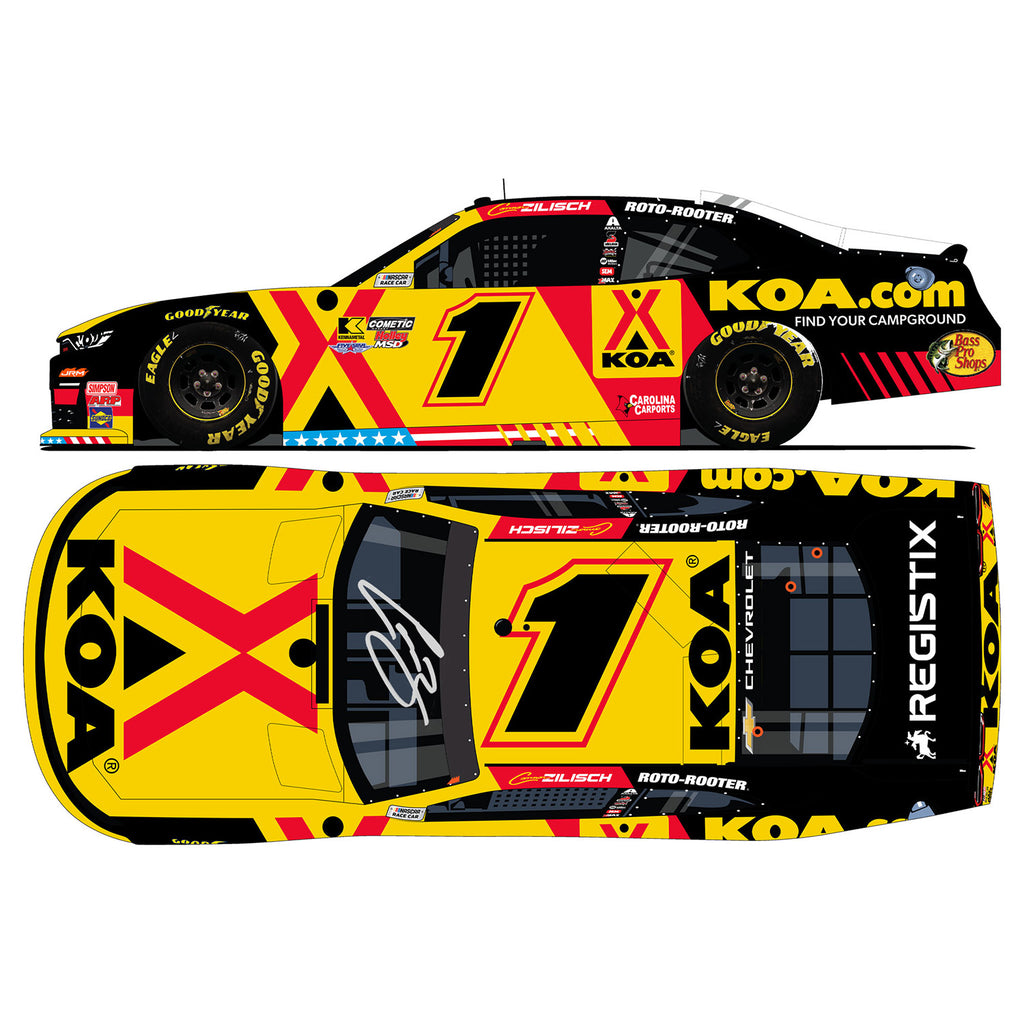 Connor Zilisch Autographed KOA 1:24 Standard 2026 Diecast Car #1 NASCAR