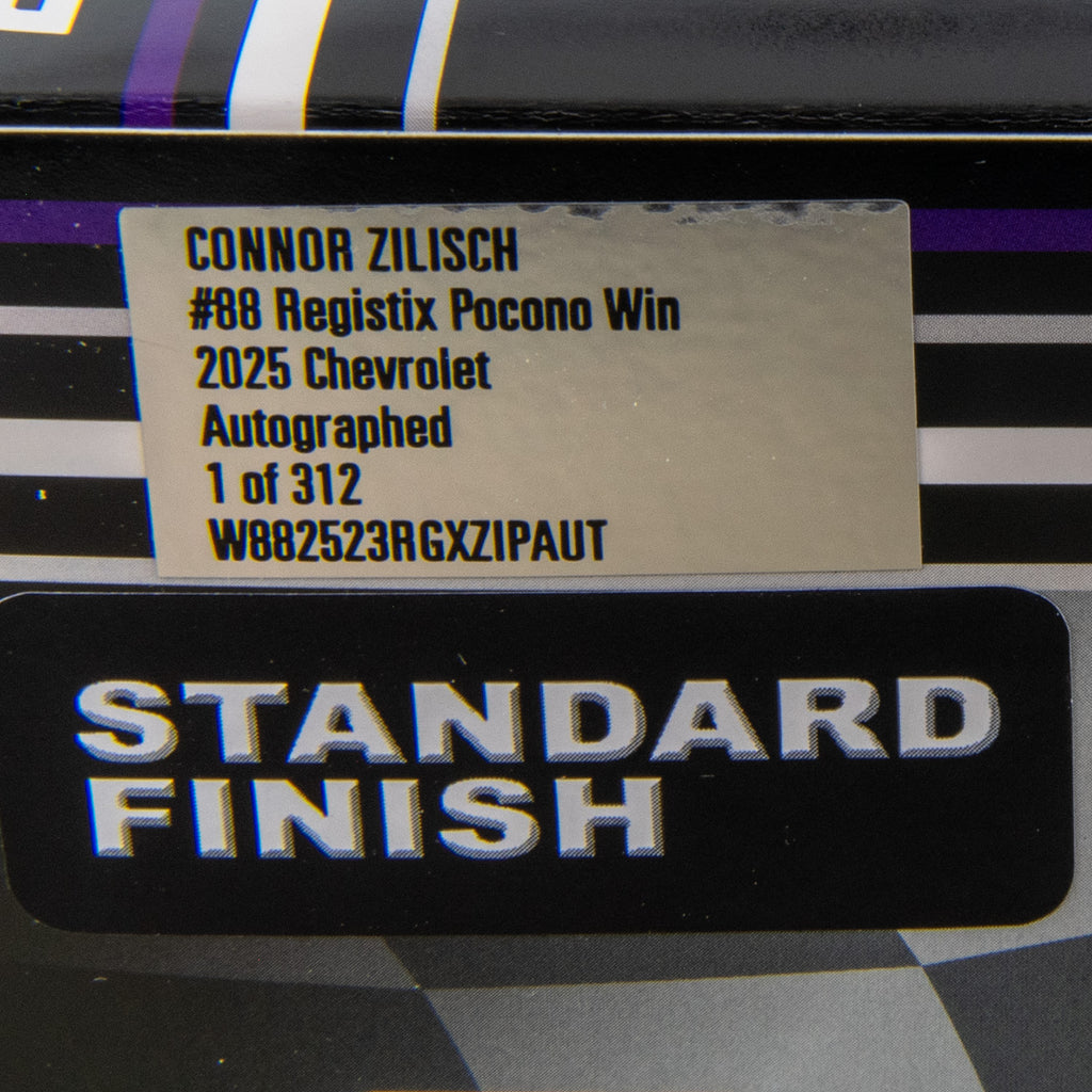 Connor Zilisch Autographed Dale Jr's 1st Crew Chief Pocono Xfinity Series 1:24 Standard 2025 Diecast Car