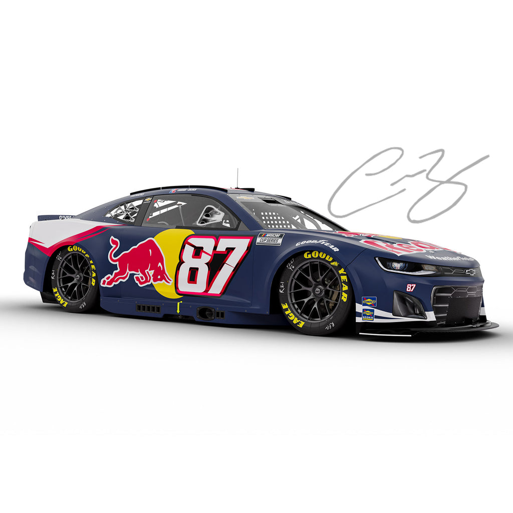 Connor Zilisch Autographed Red Bull 1st NASCAR Cup Start 1:24 Standard 2025 Diecast Car #87 NASCAR