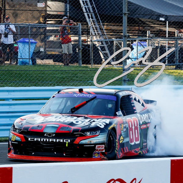 Connor Zilisch Autographed Watkins Glen 1st Career Xfinity Series Race Win 1:24 Standard 2024 Diecast Car Carolina Carports #88 NASCAR