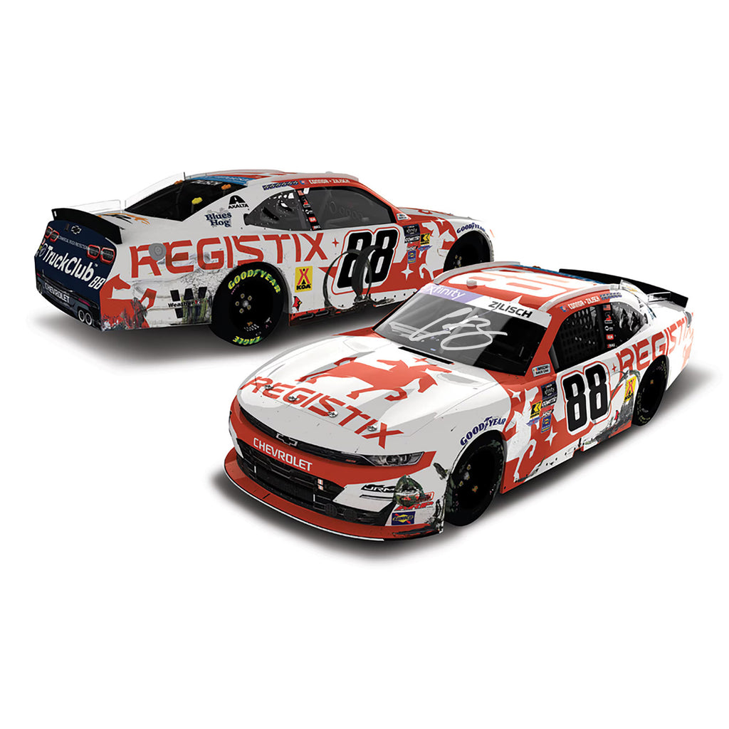 Connor Zilisch Autographed Watkins Glen Xfinity Series 1:24 Standard 2025 Diecast Car #88 Registix NASCAR