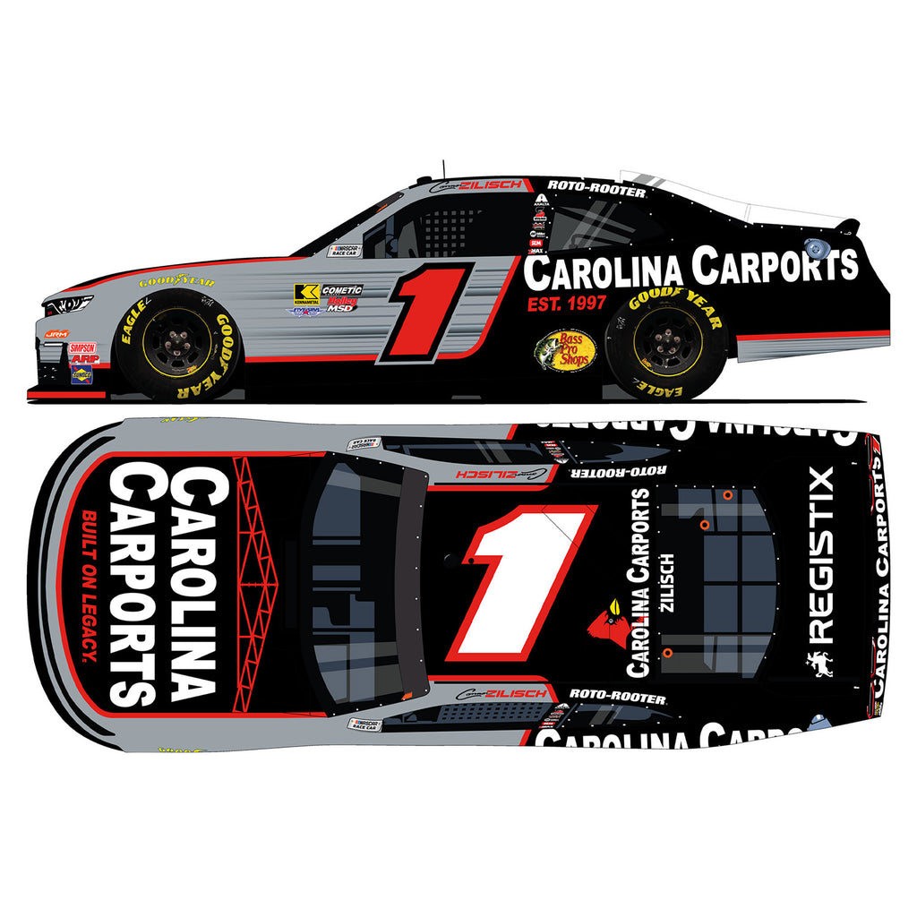 Connor Zilisch Carolina Carports 1:24 Standard 2026 Diecast Car #1 NASCAR