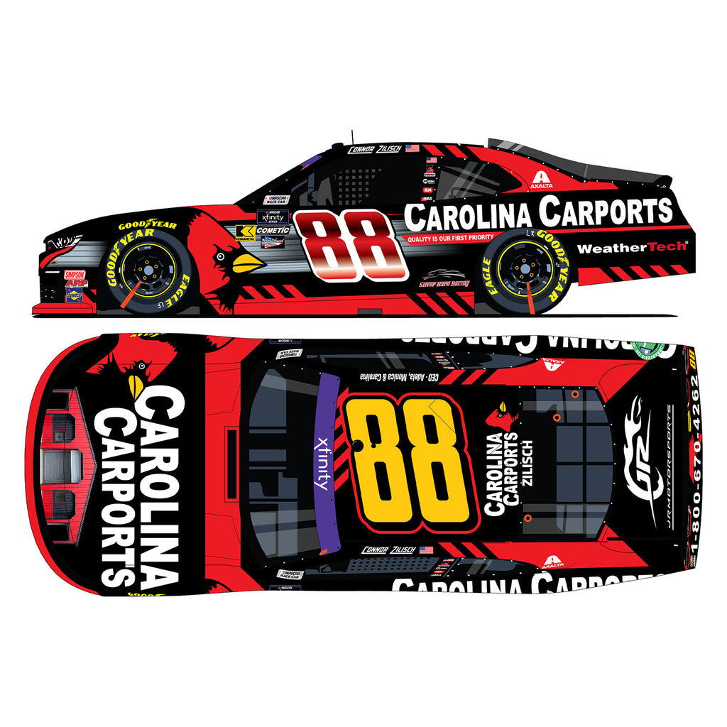 Connor Zilisch Carolina Carports 1:64 Standard 2024 Diecast Car #88 NASCAR