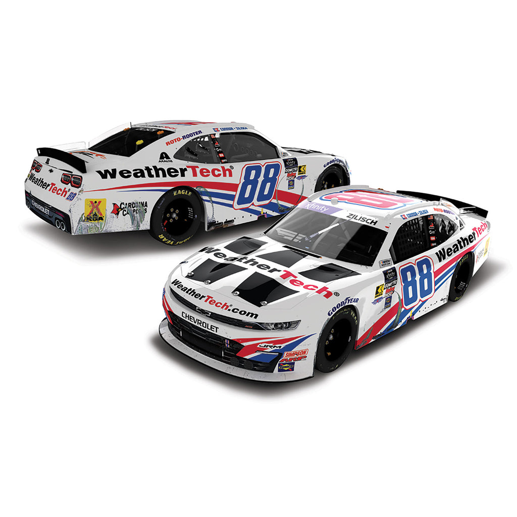 Connor Zilisch COTA Xfinity Series Race Win 1:24 Standard 2025 Diecast Car WeatherTech #88 NASCAR