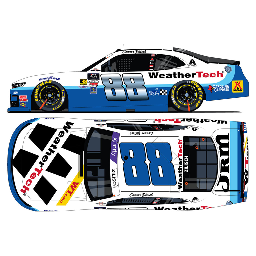 Connor Zilisch Darlington Throwback to 1986-87 Buddy Baker 1:64 Standard 2025 Diecast Car #88 NASCAR Weathertech