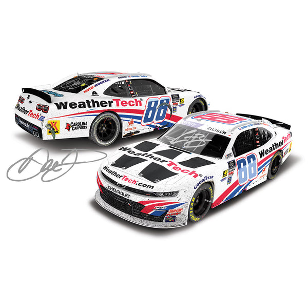 Connor Zilisch / Dale Jr Dual Autographed #88 2025 Indy Race Win 1:24 Diecast