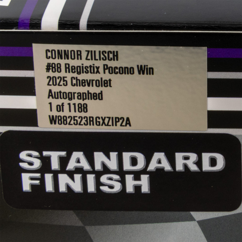 Connor Zilisch / Dale Earnhardt Jr Dual Autographed Dale Jr's 1st Crew Chief Pocono Xfinity Series Race Win 1:24 Standard 2025 Diecast Car
