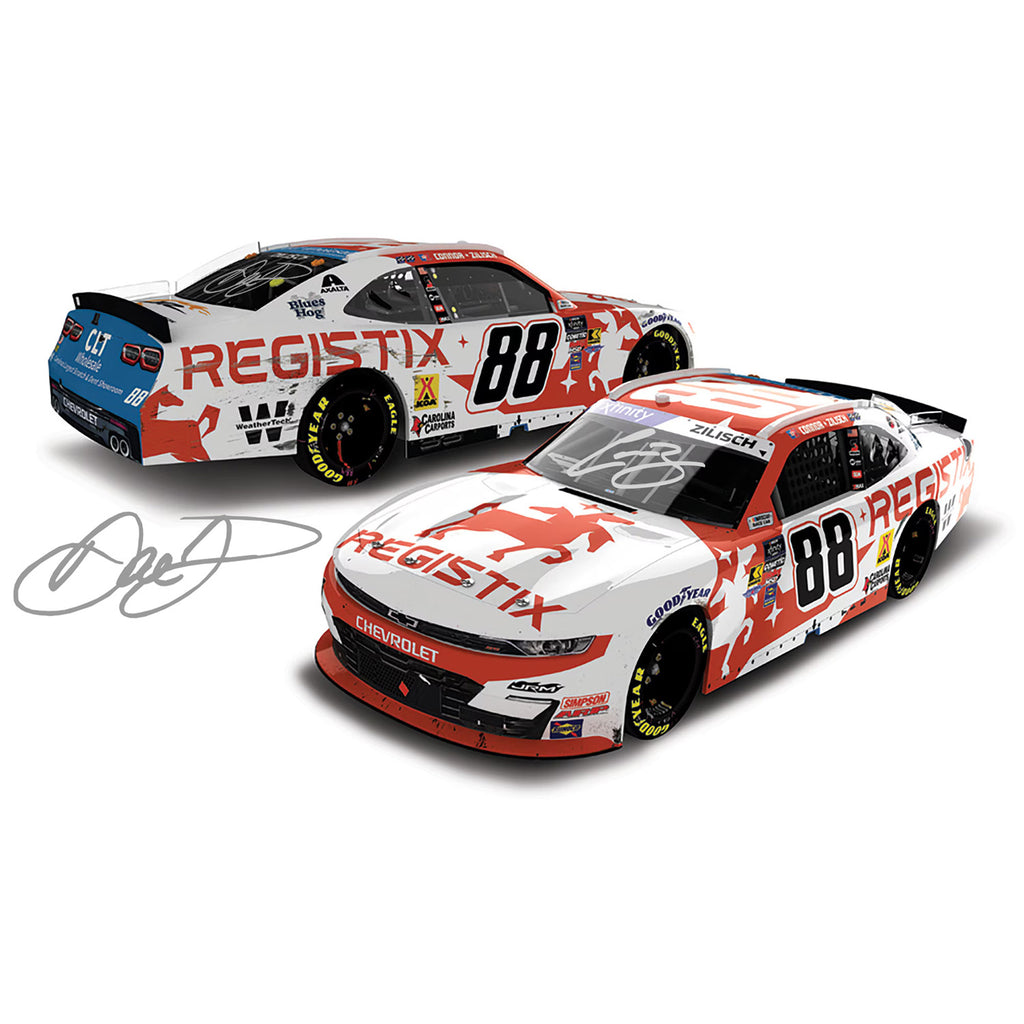 Connor Zilisch / Dale Earnhardt Jr Dual Autographed Pocono Race
